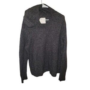 Lane Bryant Women's Gray VNeck Wool Hooded Sweater Size  18/20